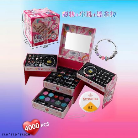 Аксесуари для дівчат арт. LD6087-2 (40шт/2) акум. набір для створення прикрас, аксесуари для волосся