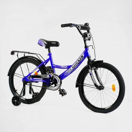 Велосипед 20'' дюймів 2-х колісний ''CORSO'' CL-20633 (ручне гальмо, дзвіночок, дод. колеса)