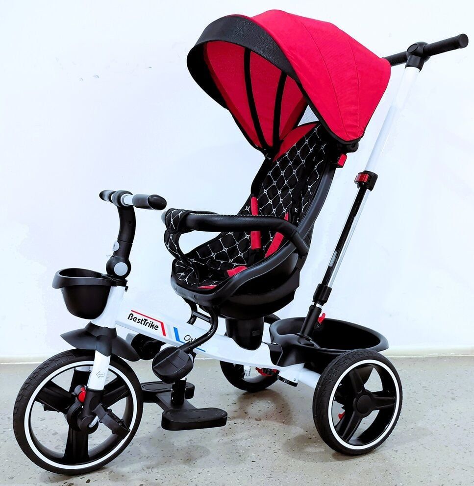 Велосипед 6390 – 22-918 BestTrike "Oscar" (1) ПОВОРОТНЕ СИДІННЯ, КЕРМО СКЛАДАЄТЬСЯ, КОЛЕСА З ПРОГУМОВАНИМ PU, КОШИК, ТЕЛЕСКОПІЧНА РУЧКА