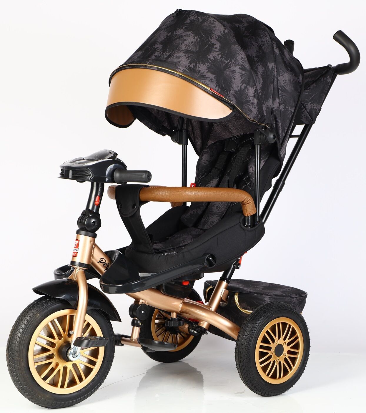 Велосипед 3-х кол. 8066 / 380-29 BestTrike "Perfetto" (1) поворотне сидіння, колеса гумові безкамерні, кошик, фара музична, USB, Bluetooth