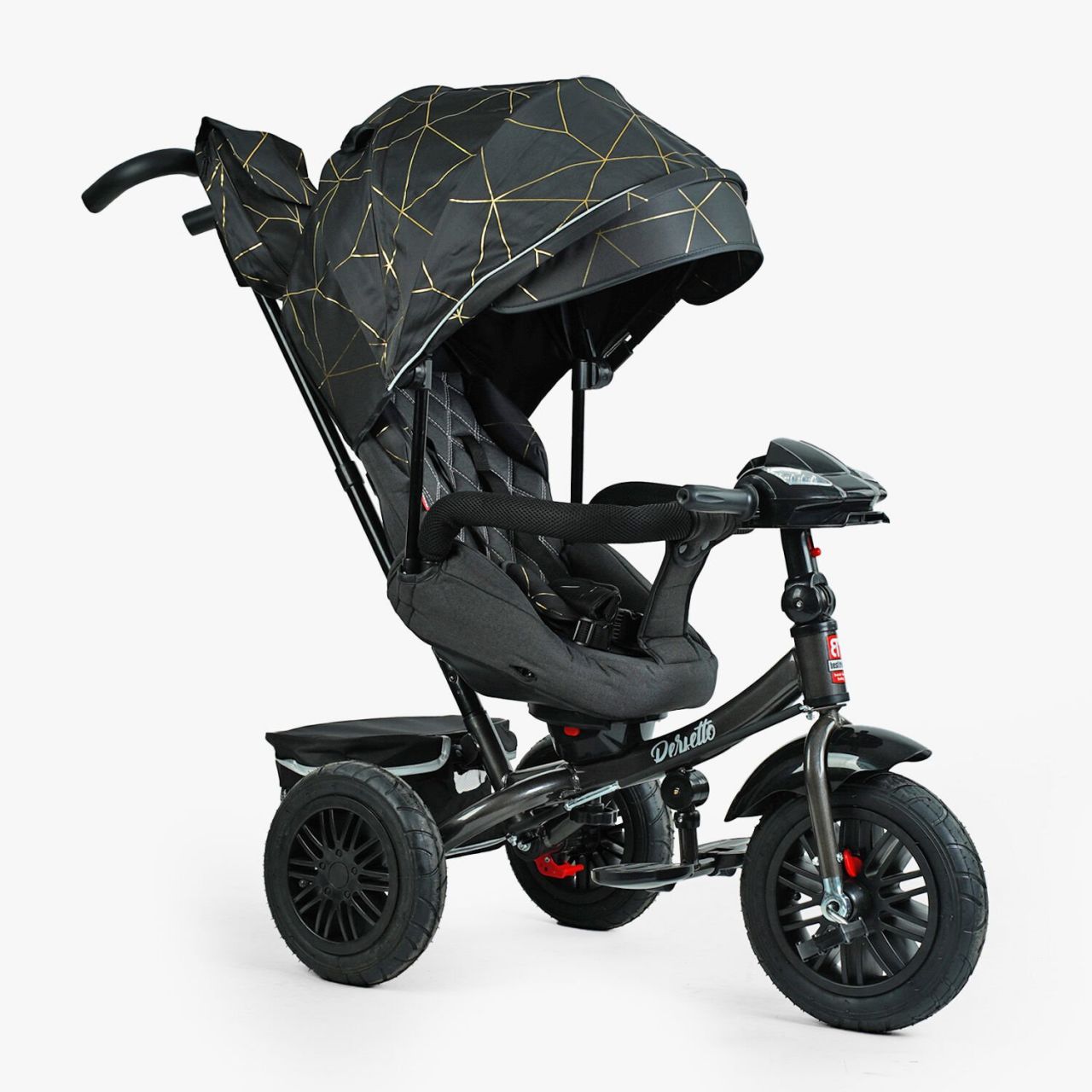 Велосипед 3-х кол. 8066 / 410-02 BestTrike "Perfetto" (1) поворотне сидіння, колеса гумові надувні, кошик, фара музична, USB, Bluetooth