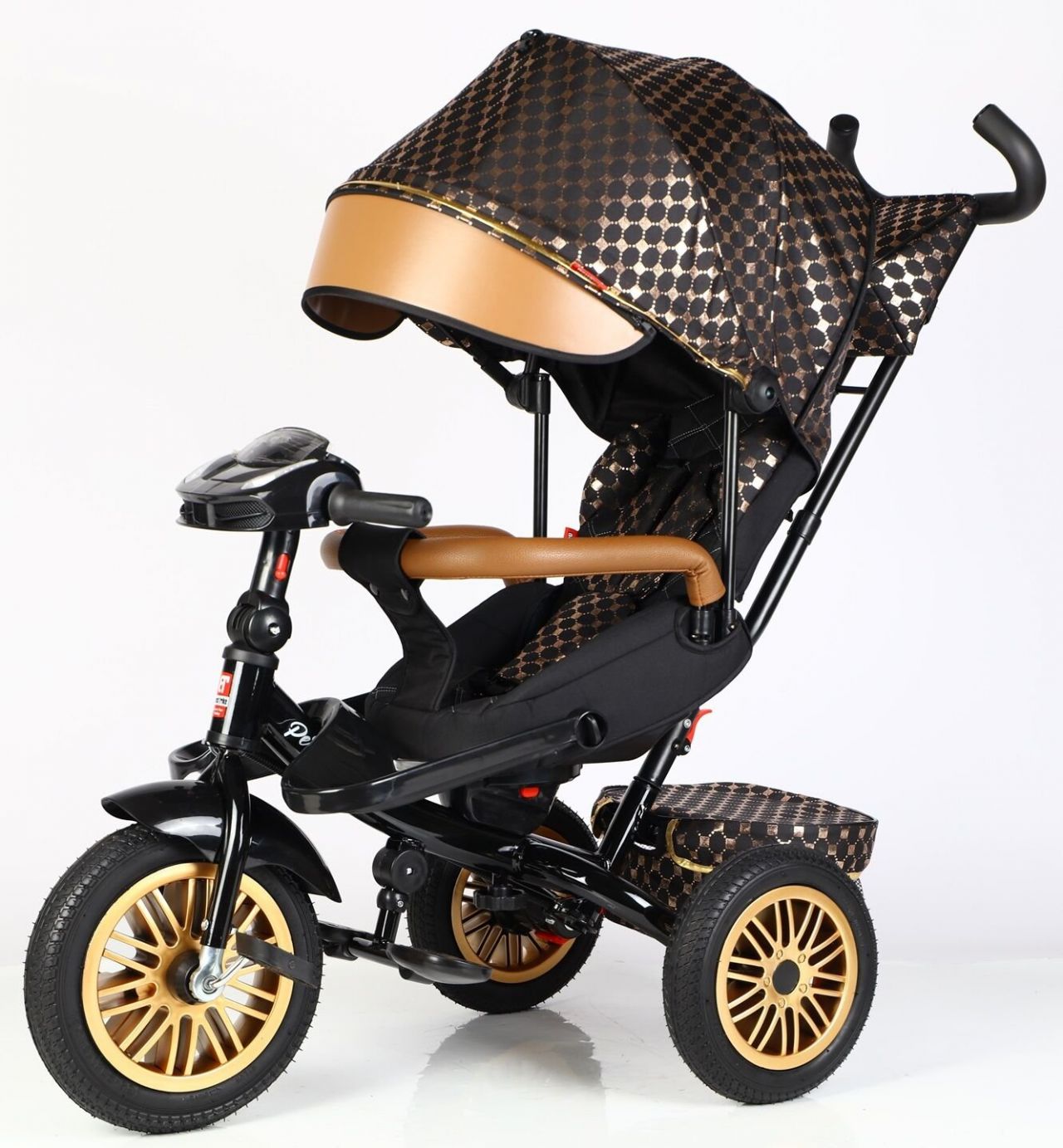 Велосипед 3-х кол. 8066 / 515-09 BestTrike "Perfetto" (1) поворотне сидіння, колеса гумові безкамерні, кошик, фара музична, USB, Bluetooth