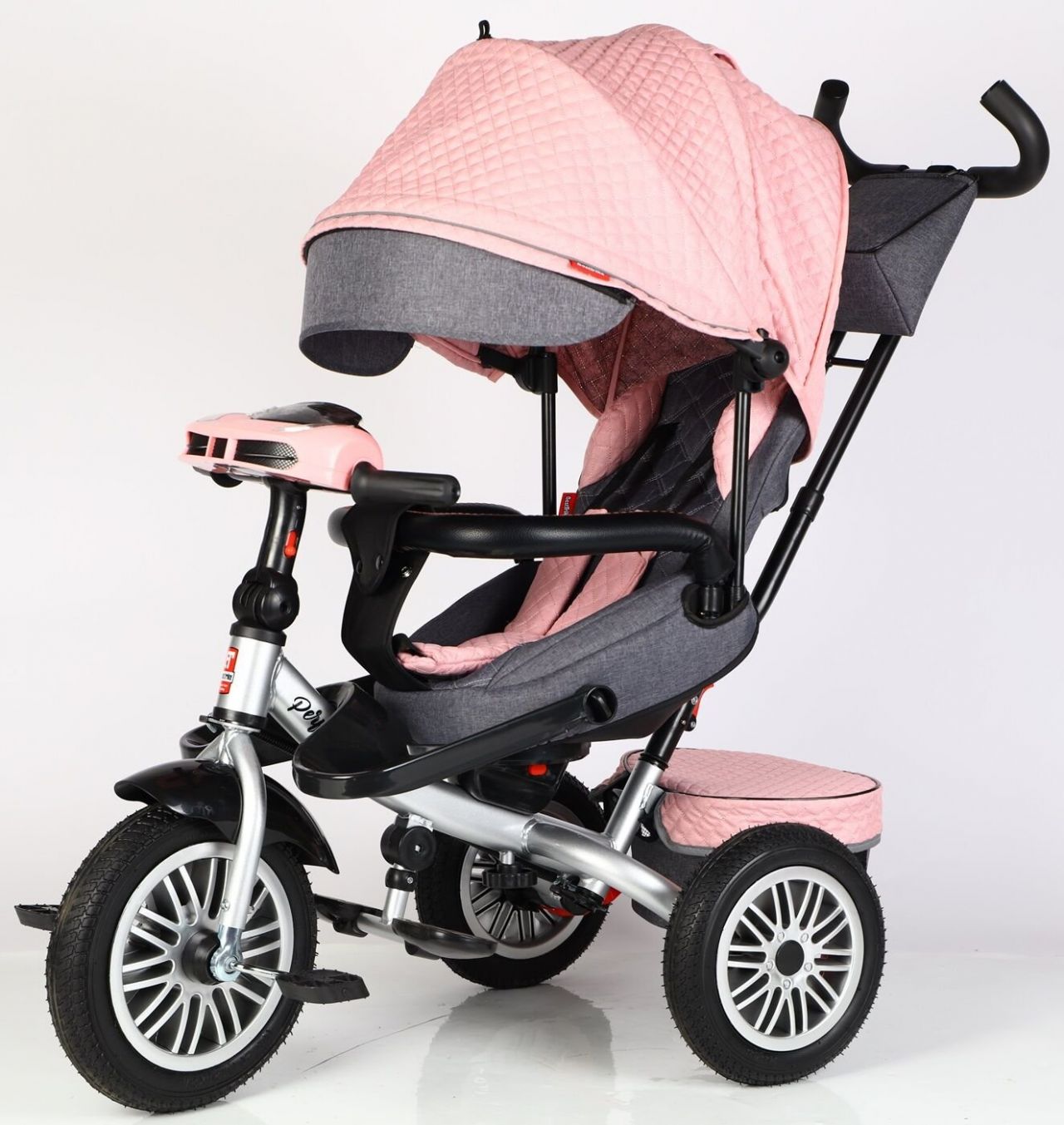 Велосипед 3-х кол. 8066 / 745-60 BestTrike "Perfetto" (1) поворотне сидіння, колеса гумові безкамерні, кошик, фара музична, USB, Bluetooth