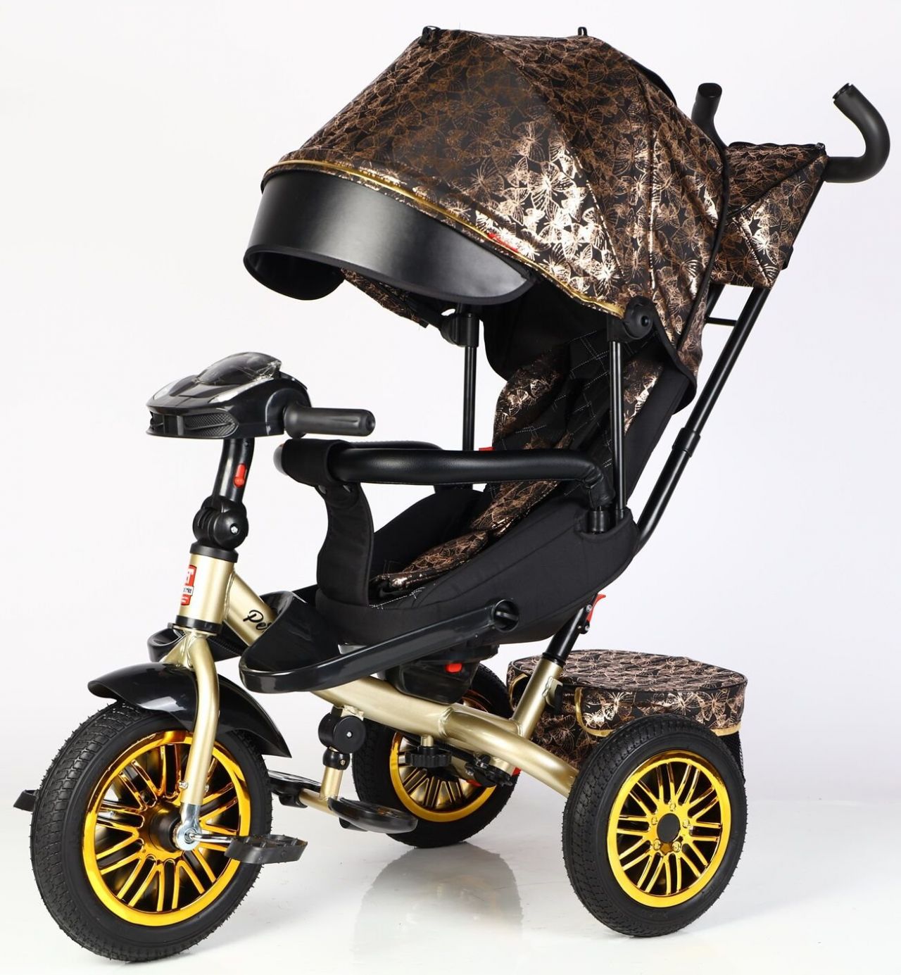 Велосипед 3-х кол. 8066 / 819-40 BestTrike "Perfetto" (1) поворотне сидіння, колеса гумові безкамерні, кошик, фара музична, USB, Bluetooth