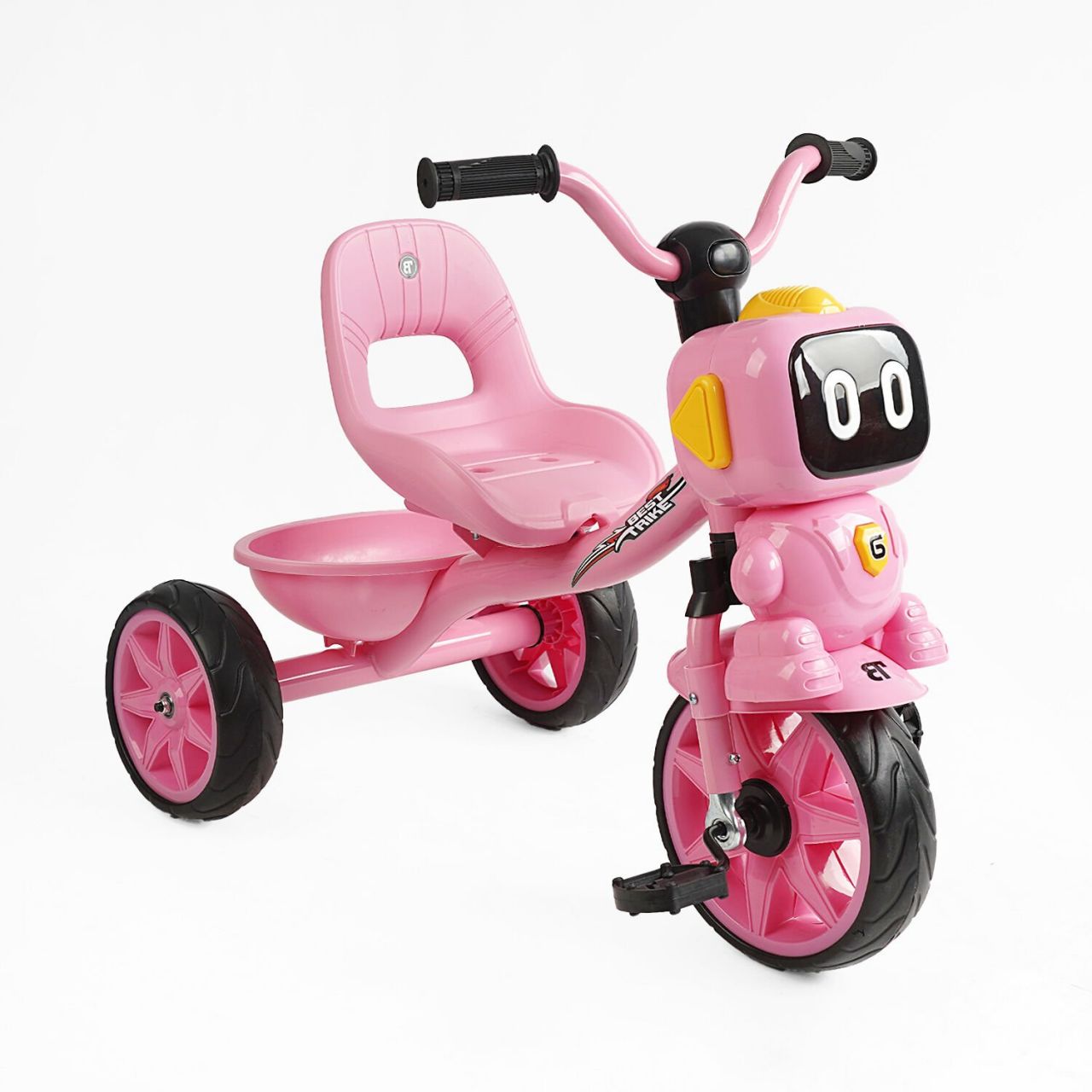 Велосипед 3-х колісний BS-60413 "Best Trike" (1) колеса EVA переднє 10’’, заднє 8’’, сталева рама, УКР. ОЗВУЧУВАННЯ, кошик