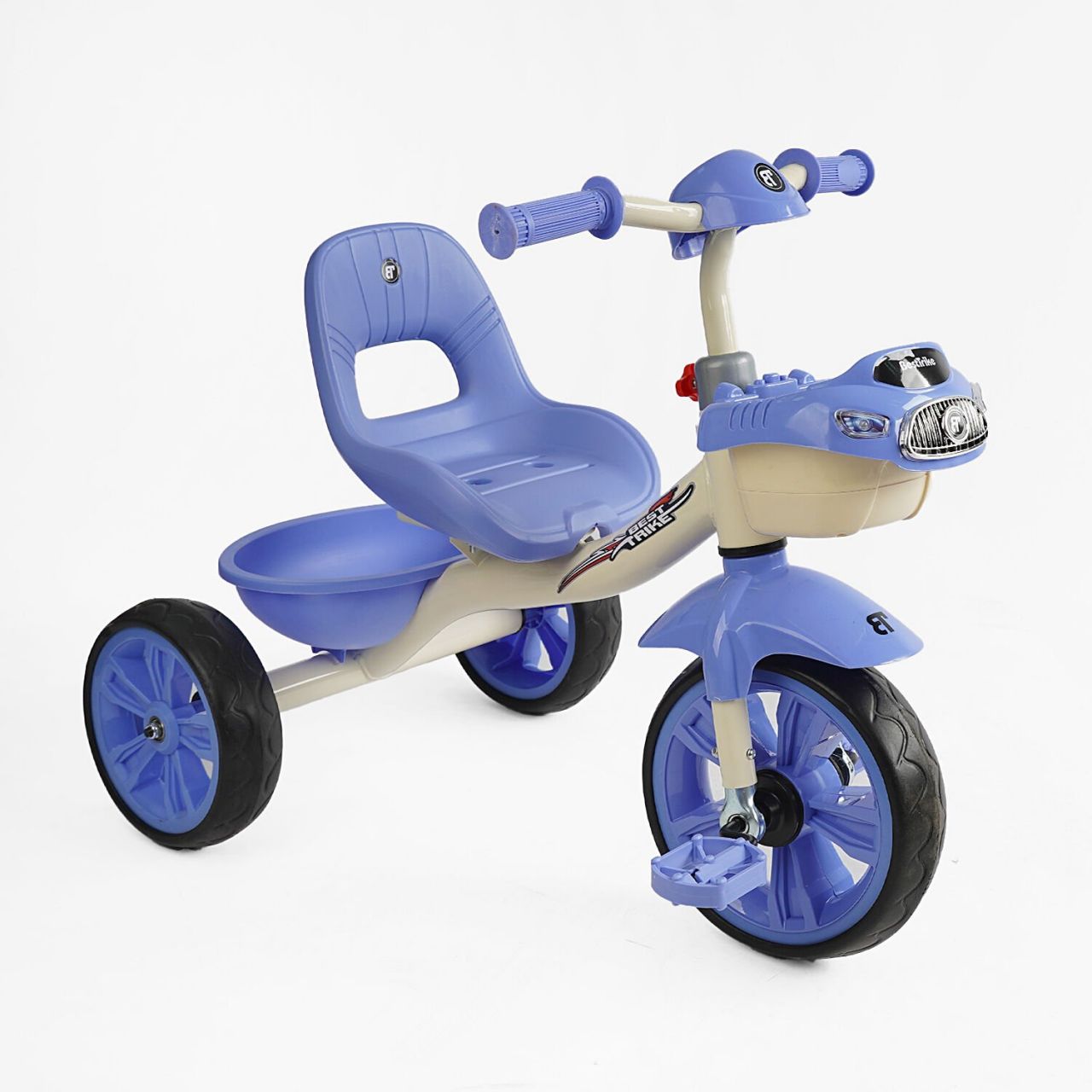 Велосипед 3-х колісний BS-60811 "Best Trike" (1) колеса EVA переднє 10’’, заднє 8’’, сталева рама, УКР. ОЗВУЧУВАННЯ, кошик