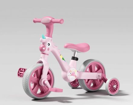 Велосипед-трансформер Best Trike JM-1071-9 (1) колеса 10’’, озвучування та підсвічування, з’ємні педалі, з’ємні допоміжні бокові колеса