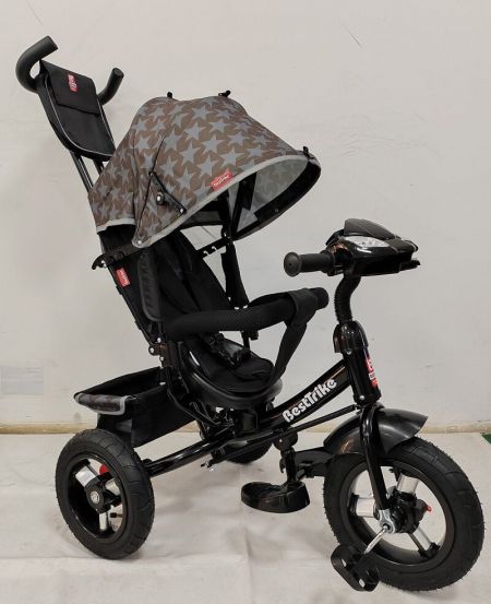 Велосипед 3-х кільк. 3390 / 40-055 Best Trike (НАДУВНІ КОЛЕСА d=29см. переднє, d=26см. задні, ФАРА З USB, пульт)