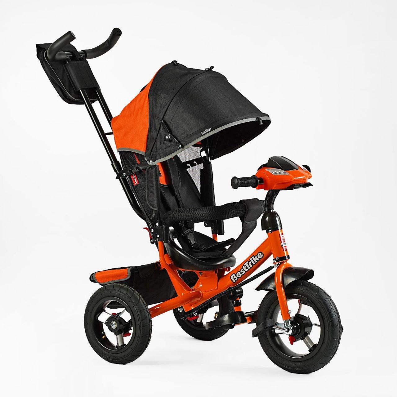 Велосипед 3-х кол. 3390 / 38-103 Best Trike (НАДУВНЫЕ КОЛЕСА d=29см. переднее, d=26см. задние, ФАРА С USB, пульт)