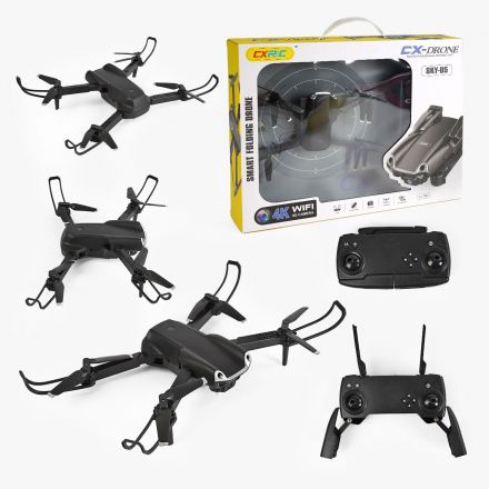 Квадрокоптер SKY 05 (24) пульт 2.4 GHz, акумулятор 3.7V, 4К Wi-Fi HD-камера, GPS, кут огляду камери - 90°, “Headless mode”
