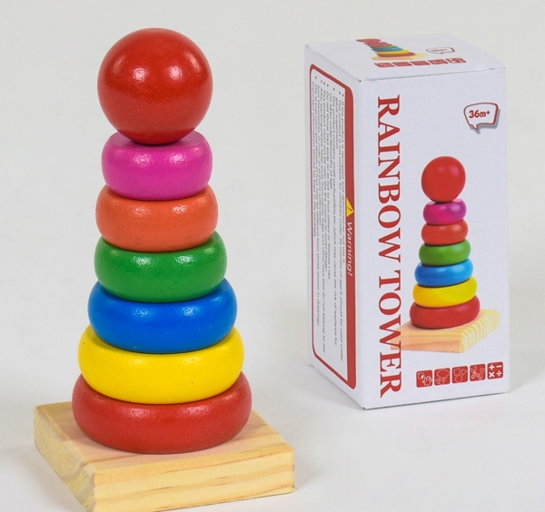 Деревянная игра Пирамидка С 39396