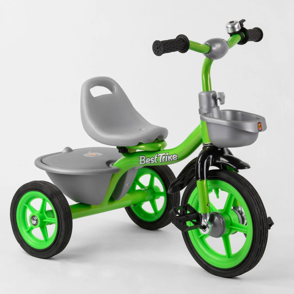 Велосипед 3-х колёсный BS-3615 ''Best Trike'' (резиновые колеса, переднее d=10’’, заднее d=8’’, звоночек, 2 корзины)