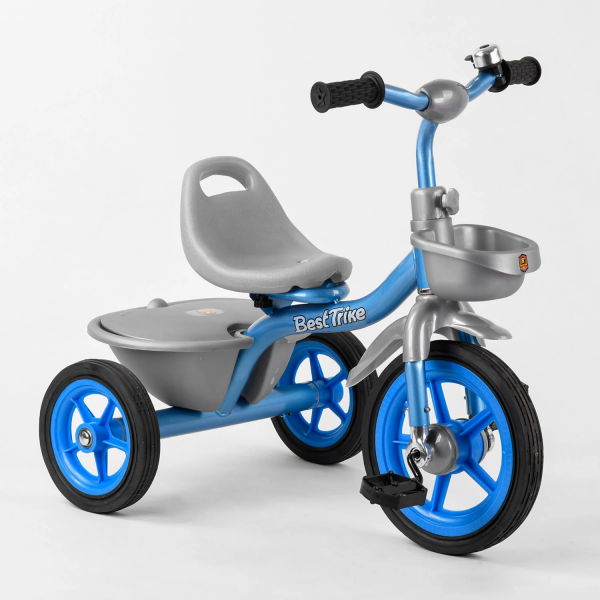 Велосипед 3-х колёсный BS-2478 ''Best Trike'' (резиновые колеса, переднее d=10’’, заднее d=8’’, звоночек, 2 корзины)