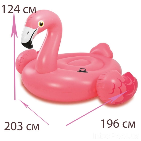Надувной плот Intex 57288 (203 x 196 x 124 см), Мега-остров Фламинго Mega Flamingo Island