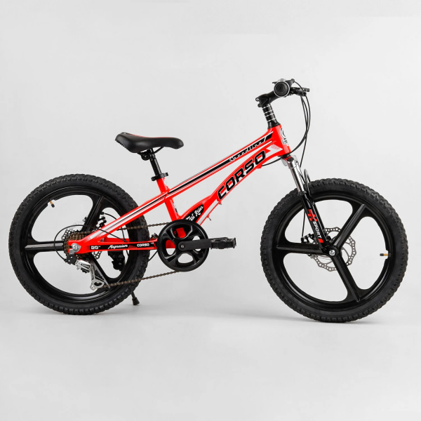 Детский спортивный велосипед 20’’ CORSO «Speedline» MG-28455 (магниевая рама, магниевые литые диски, Shimano Revoshift 7 скоростей)