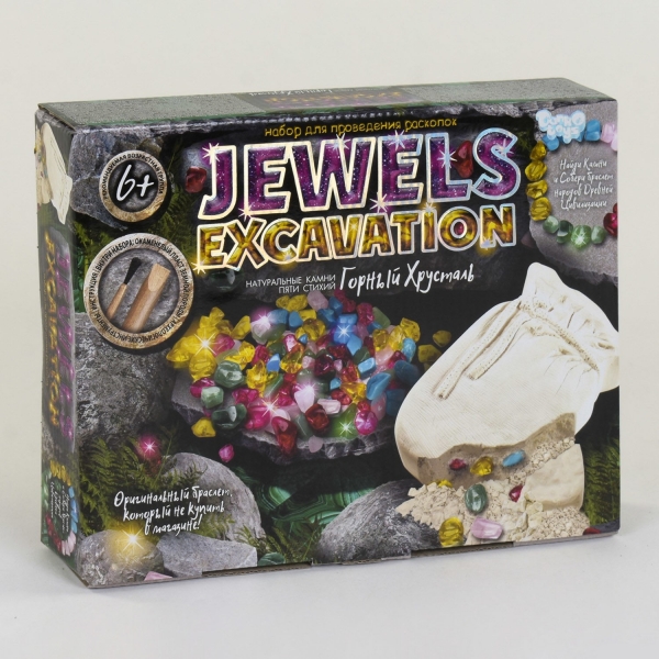 Набор для проведения раскопок ''Jewels Excavation'' JEX-01-02 камни укр