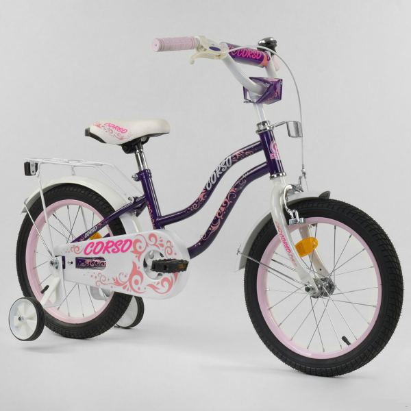 Велосипед 16'' дюймов 2-х колёсный ''CORSO'' Т-21255