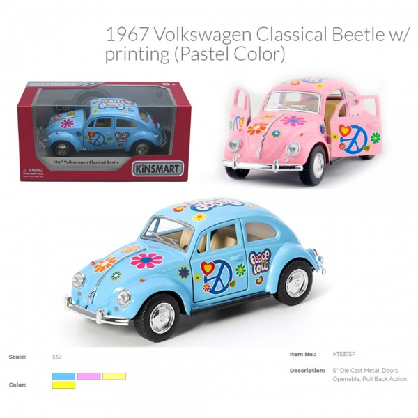 Машина метал KT5375FW ''Kinsmart'' ''VOLKSWAGEN CLASSICAL BEETLE (1967)
