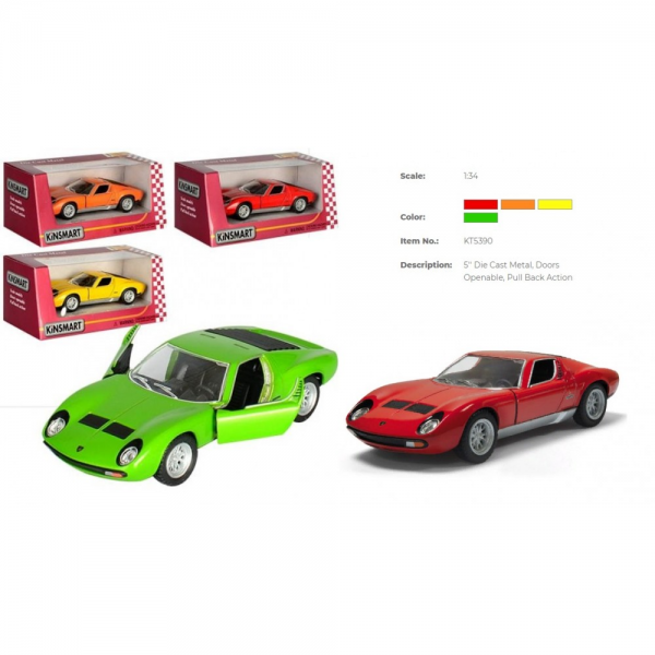 Машина метал KT5390W ''Kinsmart'' ''Lamborghini Miura P400 SV''