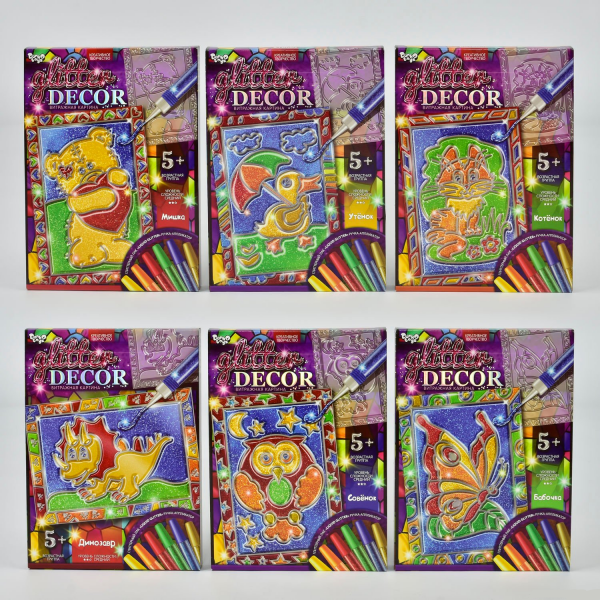 'Набор творчества ''Glitter decor'' GD-01-01,02,03...06 РУС'