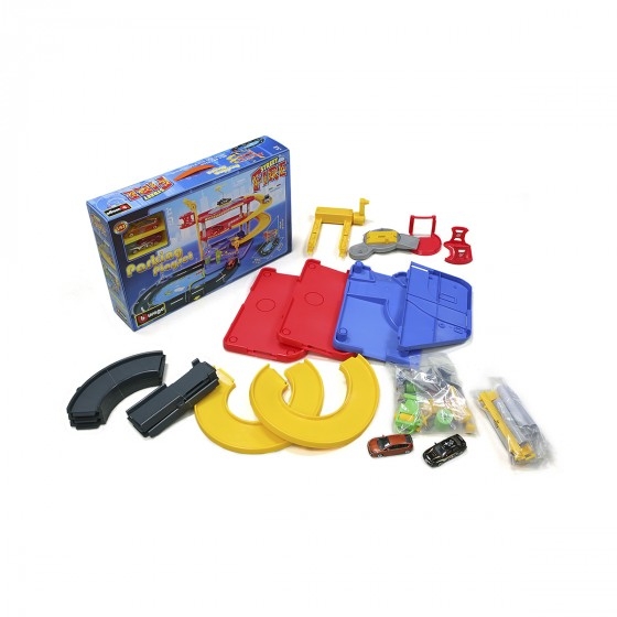 Игровой набор - ГАРАЖ FERRARI (3 уровня, 2 машинки 1:43) 18-31204
