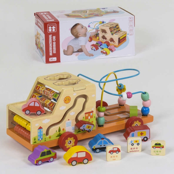 Деревянная игра машинка С 39202